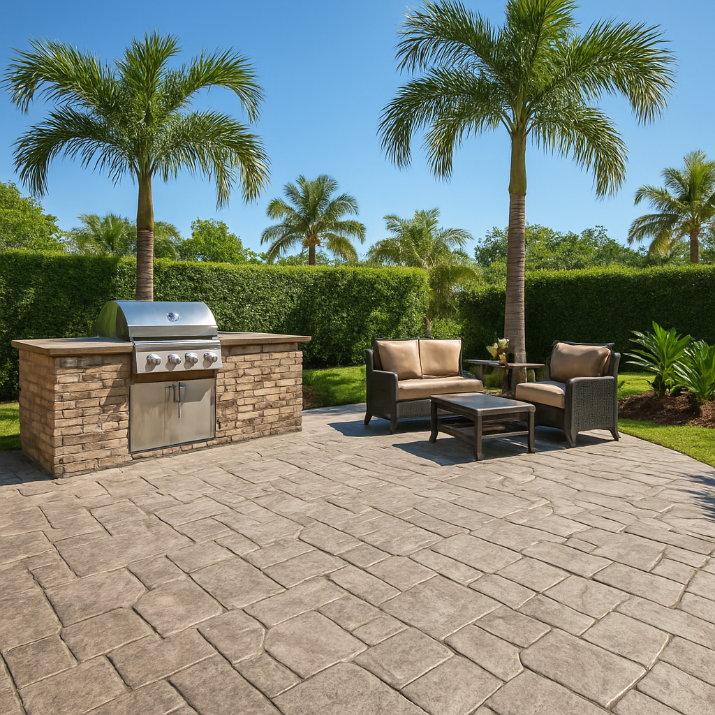 Patio Paving in Lakeland, FL after completion